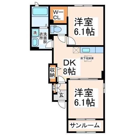 エトワールⅡ（菊地）の物件間取画像